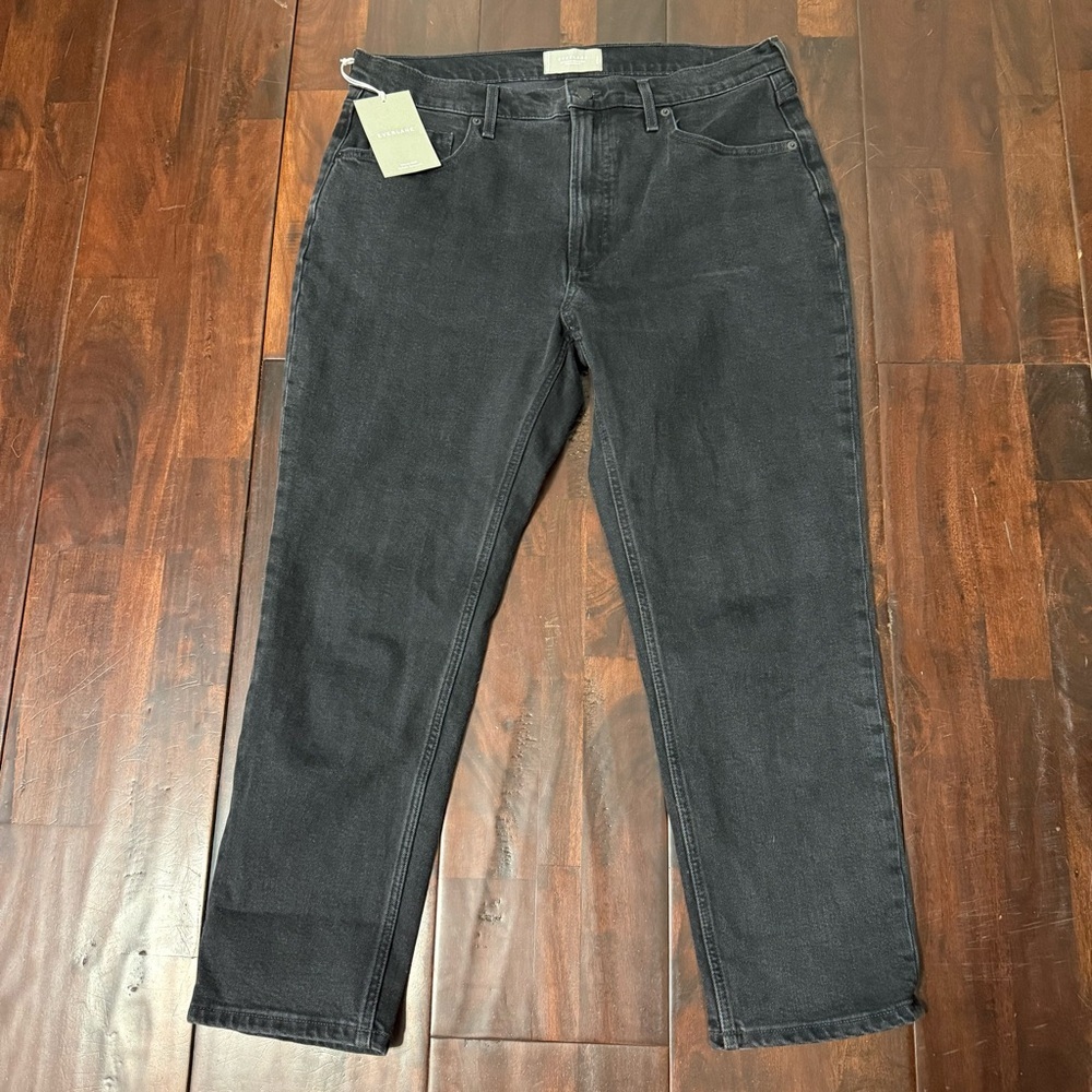 NWT Everlane Original Cheeky Jean Women’s Size 32 Crop Organic Cotton Dark Wash